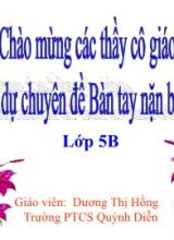 Bài giảng Khoa học lớp 5 - Bài 26 Đá vôi - Năm học 2016-2017 - Dương Thị Hồng